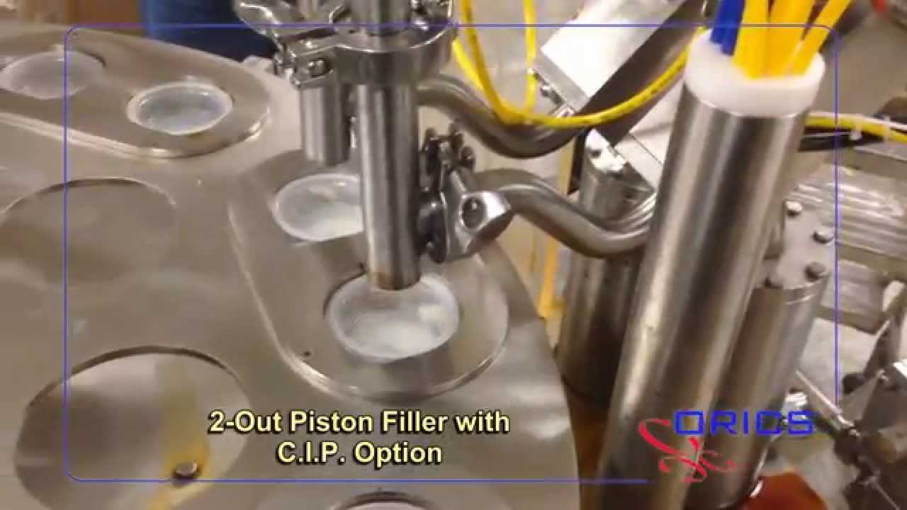 ORICS 2-Up MR-35 Rotary Yogurt Cup filling and sealing Packaging machine