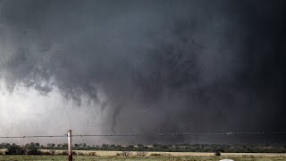 Witnessing A Slow Moving Monster Mile Wide + Tornado Near Eldorado, Oklahoma! | May 23rd, 2024