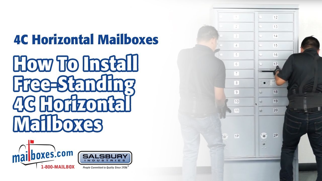 How to Install FreeStanding 4C Horizontal Mailboxes