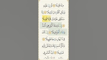 ✨ Surah Al-Muzzammil (Part 1) | سورة المزمل | Night Prayer & Devotion 🌙 | Beautiful Quran #tilawat