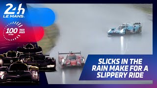24 Heures du Mans 2023 - Slicks in the rain make for a slippery ride!