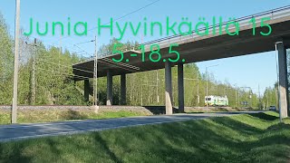 Junia Hyvinkäällä 15.5.18.5. / Trains at Hyvinkää 15.5.18.5.