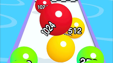 MAX LEVEL Ball Run 2048 🎾🏀 - All Levels Gameplay Android, iOS NEW UPDATE