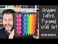 Origami Fabric Pyramid Wall Art with Mister Domestic