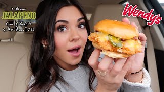 Trying Wendy's New Jalapeño Chicken Sandwiches | Steph Pappas