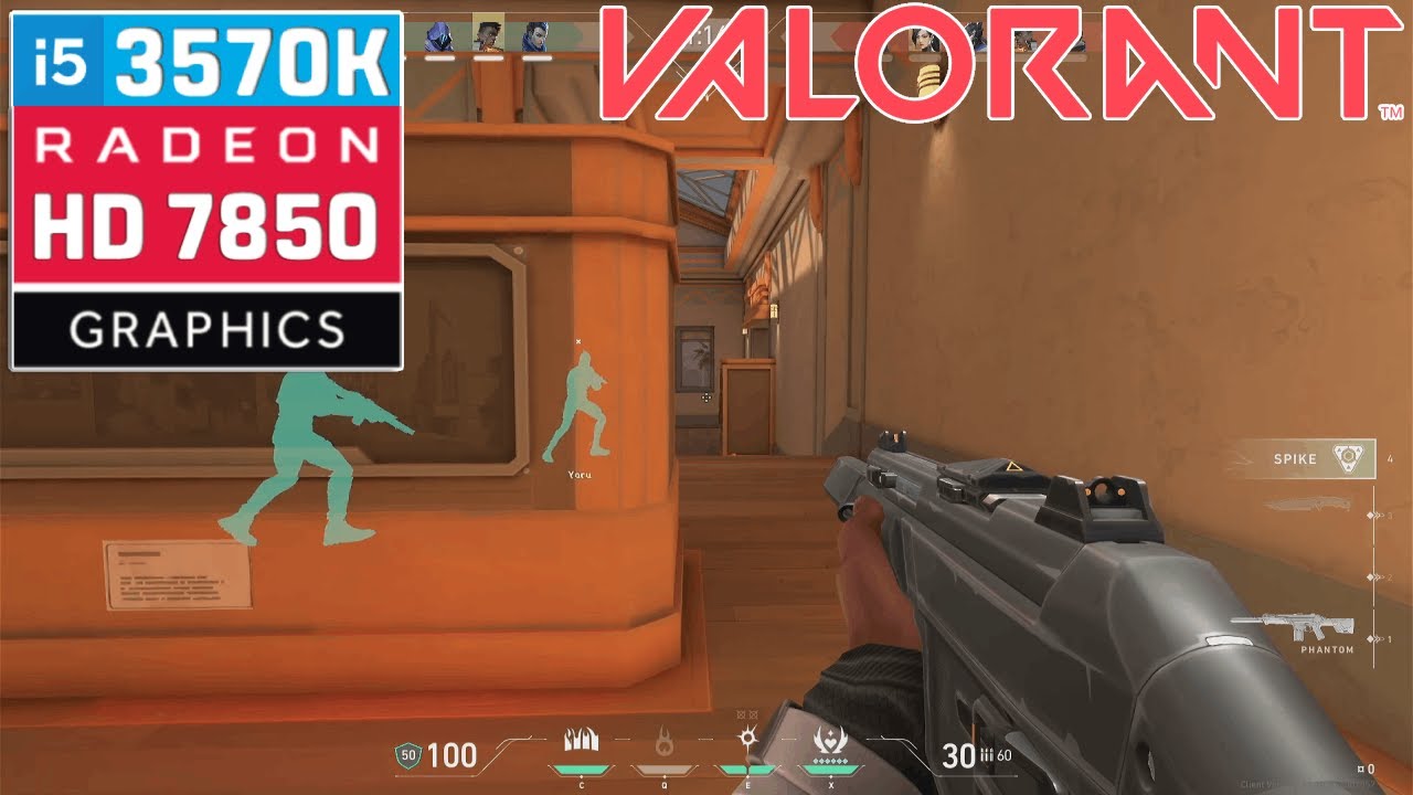 Valorant - HD 7850 1GB + i5 3570K