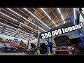 EPIC Shop Lighting Upgrade! 50 Big Lights In One Shop! (INSANELY BRIGHT!!)