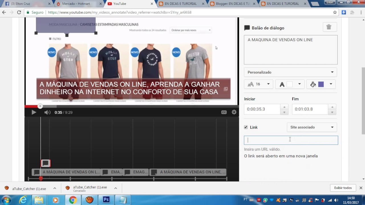 APRENDA INSERIR LINKS NO VÍDEO DO YOUTUBE - TUTORIAL - YouTube