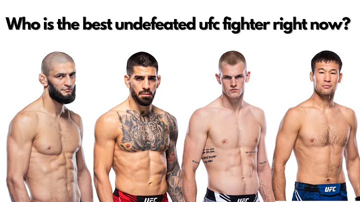 Who is the best undefeated ufc fighter right now?