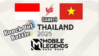 Highlight Game 3, Indonesia VS Vietnam SEA Games Thailand 2025 Mobile legend MLBB Esport