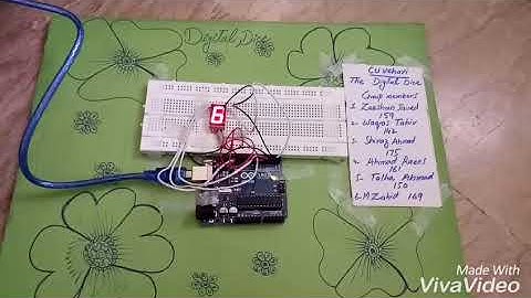 Digital Dice using Arduino - by using Assembly Language commands