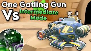 One Gatling Gun Vs Intermediate Mode | Roblox TDS