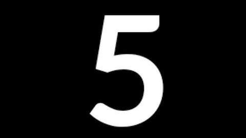 5 Second Countdown Timer With Sound Effect | Countdown 5 seconds with voice | Countdown 5 seconds