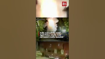 Video | India successfully tests Agni-Prime missile from rail-based mobile launcher #agnimissile