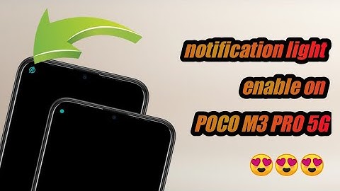 How to enable notification light on poco M3 Pro 5G | notification light enableon in poco M3 Pro 5G