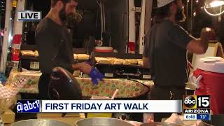 Large crowd for First Friday Art Walk