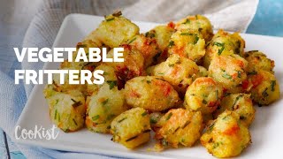 Vegetable fritters: you will not be able to stop at one!