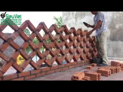 Kỹ thuật xây hàng rào đỉnh cao - Đẹp và thoáng mát - YouTube