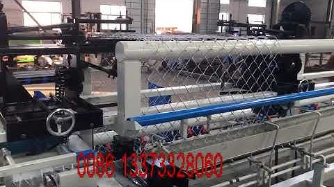 fully automatic 3500mm width double wire chain link fence machine,diamond mesh netting machine