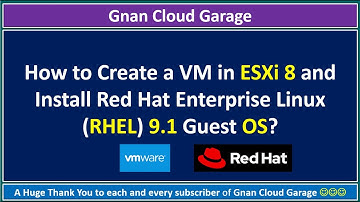 How to Create a VM in ESXi 8 and Install Red Hat Enterprise Linux (RHEL) 9.1 Guest OS?