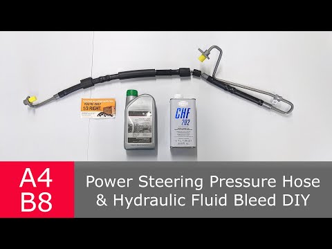 Power Steering Pressure Hose Replacement DIY | Audi A4 B8 2.0