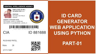 Id Card Generator Web Application Using Python Part 01