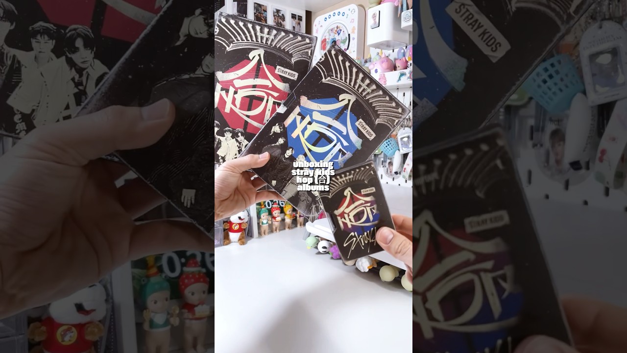 stray kids hop (合) skzhop hiptape album unboxing !! #straykids #hop #unboxing #kpop