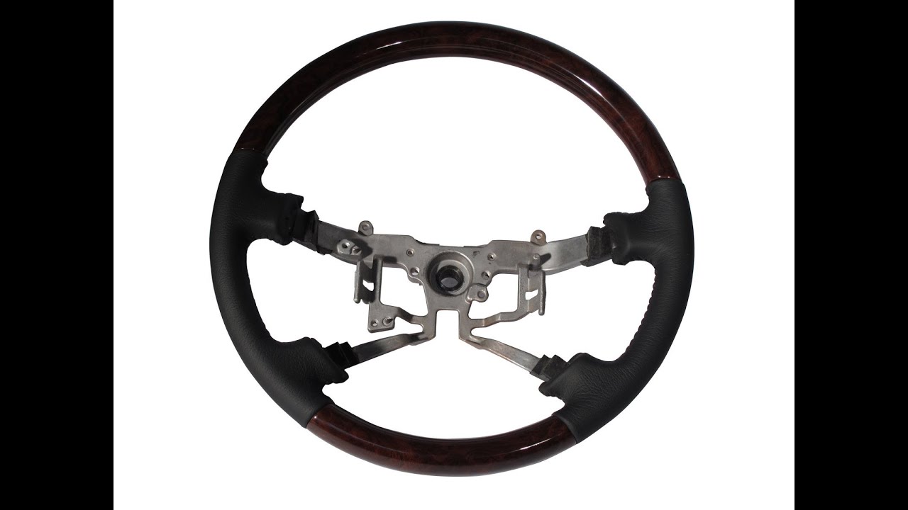 CrazyTheGod HILUX 20052011 STEERING WHEEL OE DARK WALNUT WOOD BLACK