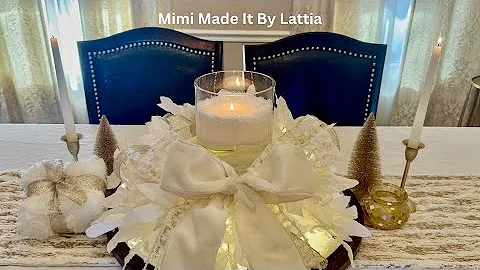 POOL NOODLE WINTER WHITE CENTERPIECE DIY