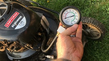 “testing” COMPRESSION on a lawnmower (in 10 minutes)