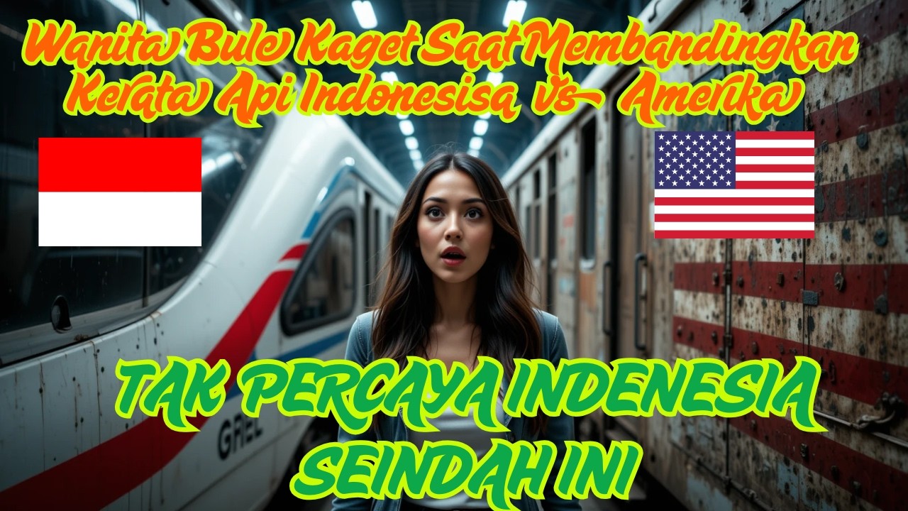 BULE AMERIKA KAGET !! Perbandingan Kereta Api Indonesia vs Amerika, Mana Yang Lebih BAGUS?