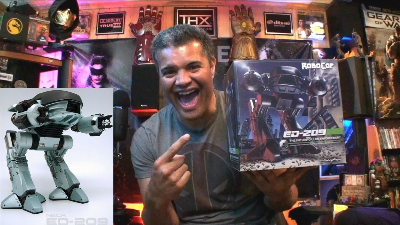 NECA Robocop ED 209 Boxed Action Figure With Sound Unboxing YouTube