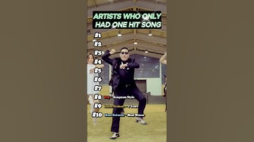 Artists who only have one hit song  #onehitwonder