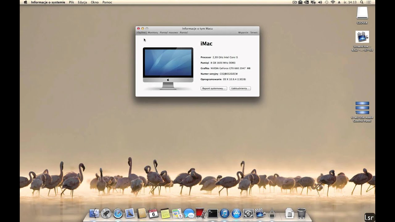OSX 10.9.4 with CLOVER BOOTLOADER + Logic Pro X - YouTube