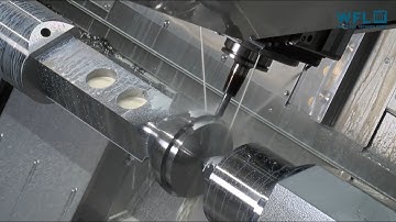 Milling with swivelling B-axis on a M65 MILLTURN