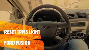 Reset / Clear TPMS Tire Pressure Light on Ford Fusion (2010 - 2012)