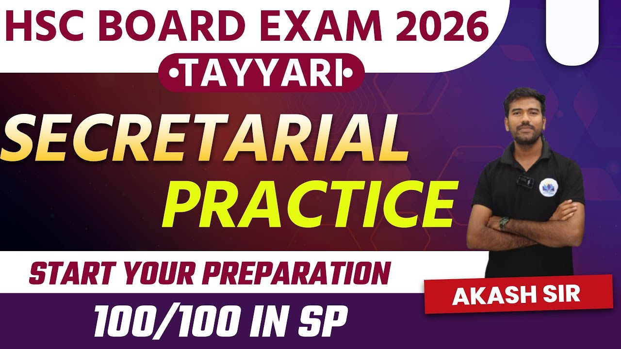 SP 2026 Tayyari | secretarial practice | board exam 2026 