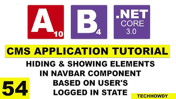 Hiding & Showing Elements in Navbar Component based on User