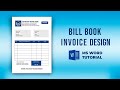 MS Word Invoice Design | Bill Design in Microsoft Word