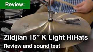 Zildjian 15 K Light Hi Hats review with sE Electronics sE 7