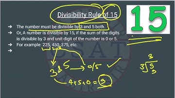 Divisibility Rule of 15 | Number System Concept | UPSC Csat Preparation