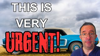 Own A Classic Car? This Is Urgent!