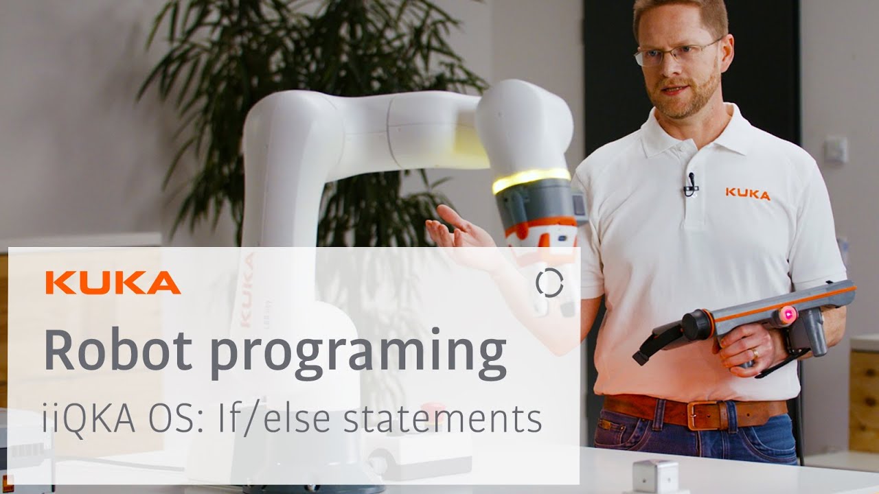 KUKA robot programming with iiQKA OS: if/else statements - YouTube
