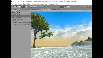 UNITY 3D遊戲實戰教學02- 匯入Standard Assests以流水為例，Rosa李承蓉博士教學