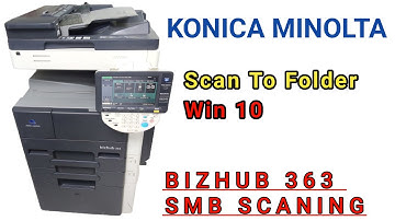 Scan To Folder Win10 Konica Minolta Bizhub 363/223/423/283