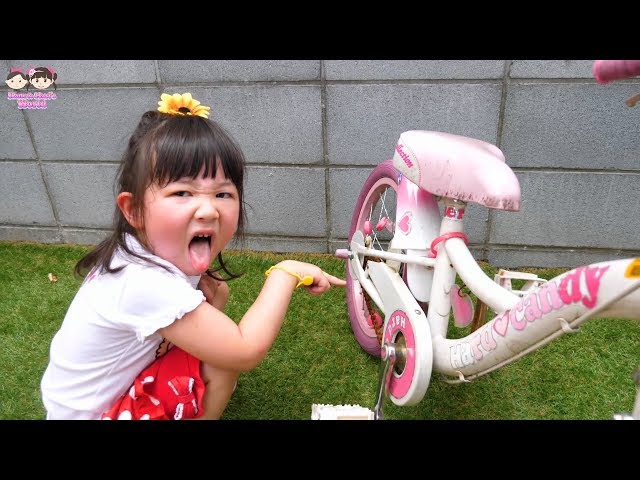 【寸劇】プリンセスから子供自転車の誕生日プレゼントをもらった！ - はねまりチャンネル class=