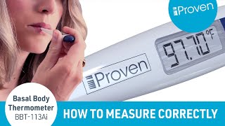 How to use the Basal Body Thermometer  iProven BBT 113Ai