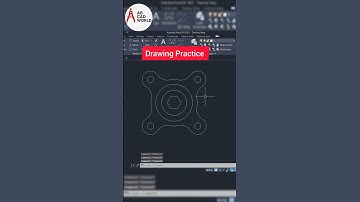 Autocad 2d drawing Practice part 9 | Autocad for beginners | #shorts #autocad #abcadworld
