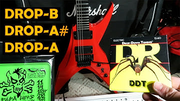 DR DDT Guitar Strings - Drop Tuning with 12-60 Gauge - Review