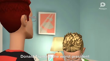 Evil Chris The Custom Character says Yes Donald Trump/Grounded